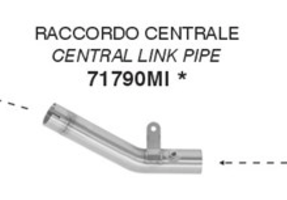 Arrow Cat Delete / Mid Pipe - 2024+ Kawasaki ZX-6R