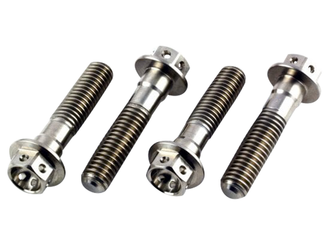 PLM Titanium Race Drilled Hex Front Pinch Bolts M6X30