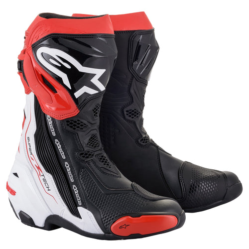 Alpinestars Supertech R Boots - Black/White/Red