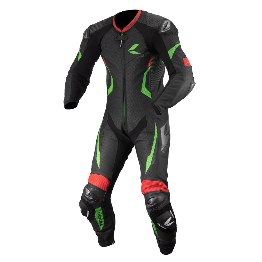 RS Taichi - GP-WRX R307 RACING SUIT BLACK/GREEN NXL307 LIMITED EDITION