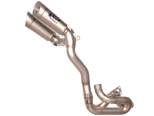 Spark 2018+ Ducati V4 (All Models) Stainless Steel Double Grid-O Semi-Full Exhaust System