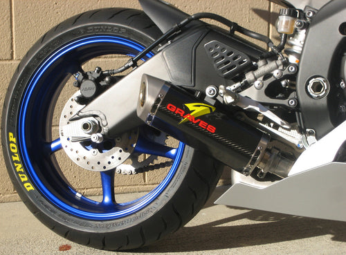 Graves Motorsports Cat-Back Slip-on Carbon Exhaust - Yamaha R6